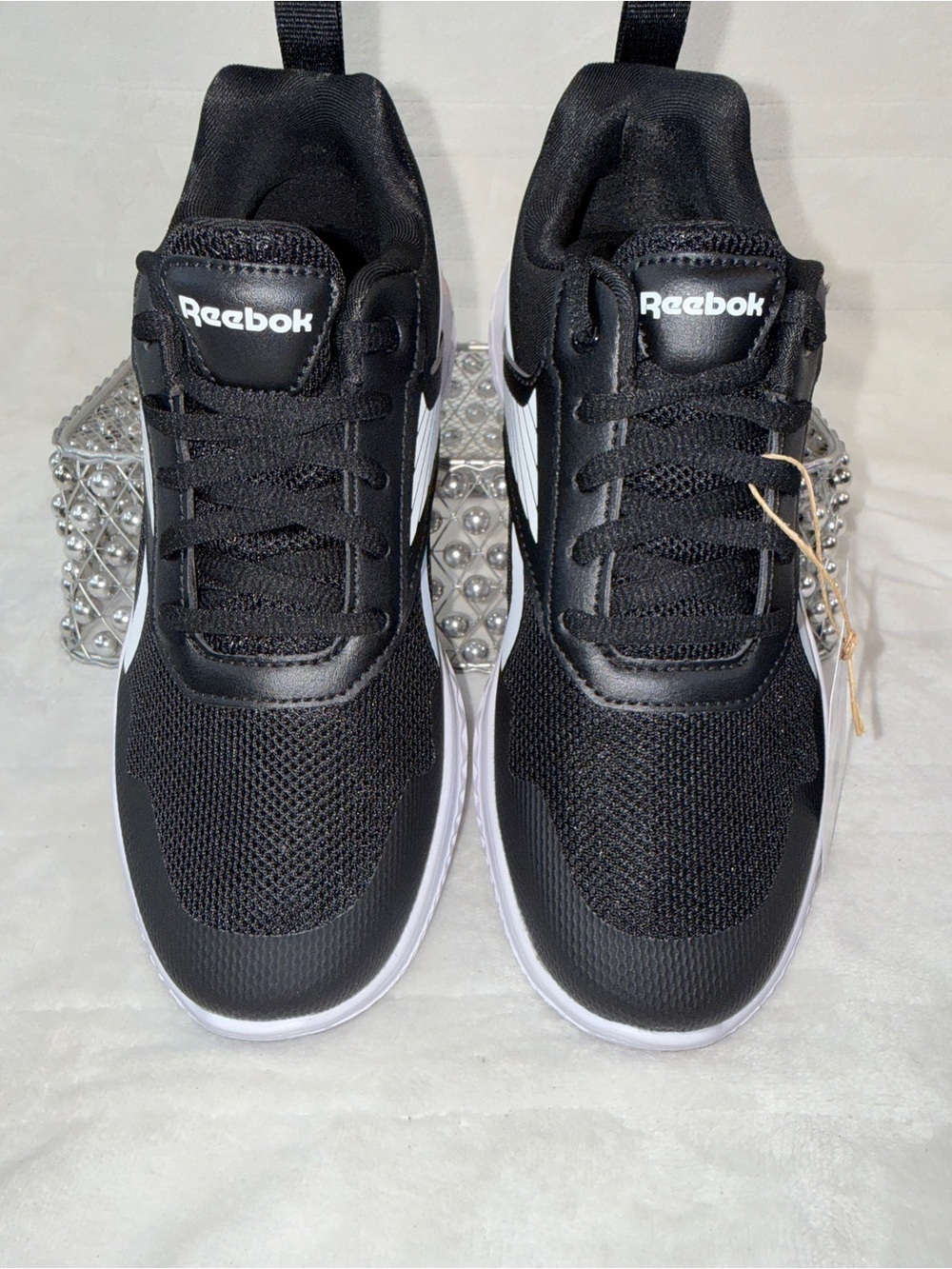 Reebok Rush Runner 5 Black White Kids Youth 3 Women’s 4.5 100237345 NWT - Picture 9 of 14